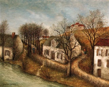 Les bords de la petite Creuse, Paysage au facteur