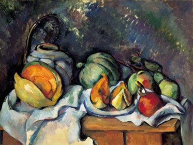 Paul Cézanne, Nature morte aux fruits et pot de gingembre