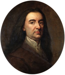Portrait of a Gentleman, bust-length, in a brown coat and white shirt