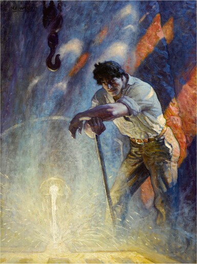 N. C. Wyeth, Slag was a Figure for Sculptors