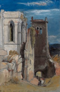 Four views in Portugal including: The Christus at Batalha; The Chapel at Leirea (illustrated); The Perlka Convent with Maffa in the distance; The Cell of St. Honorius, Cintra