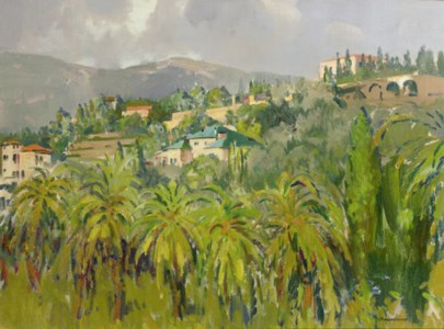Landscape in the surroundings of Vence, the South of France