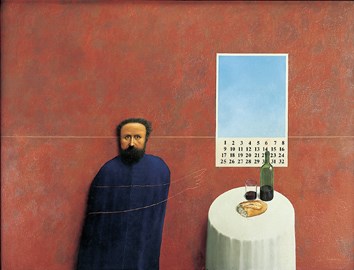 Untitled (Self Portrait with Calendar)