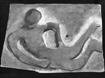 Mario Sironi, (1885-1961), Lotto di 4 opere: a) Nudo sdraiato tempera su carta cm 29,5x44 Eseguito negli anni '30 b) Studi per teste china e tempera su carta cm 22x30,7 Eseguito negli anni '50 c) Studio per nudo firmato in basso a destra Sironi inchiostro e acquarello su carta cm 34x25 Eseguito negli anni '50 d) Composizione firmato in basso a sinistra Sironi matita e acquarello su carta cm 29,4x20,5 Eseguito negli anni '50