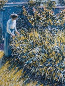 Lady in a Garden
