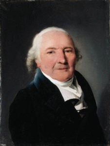 Portrait of Comte Antoine-Marie de Cluzel (1738-1833), small bust-length, in a blue jacket