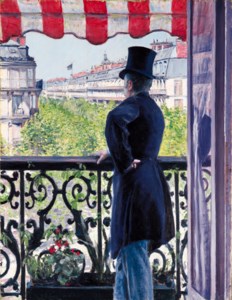 Gustave Caillebotte, L'Homme au balcon, boulevard Haussmann