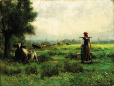 In the fields