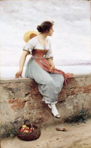 Eugen von Blaas, A Pensive Moment