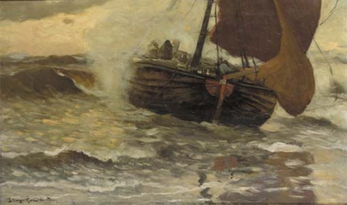 A bomschuit in the breakers