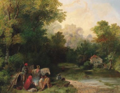 A gypsy encampment