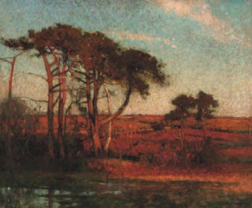 Sunrise over an autumnal Landscape