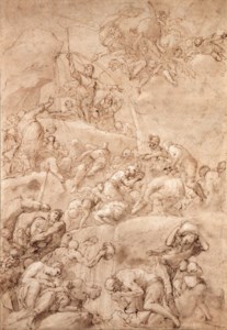Moses striking the Rock