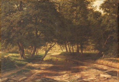 Children Playing in the Stream