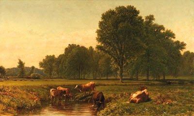 Connecticut Pastoral with Cattle, near Simsbury