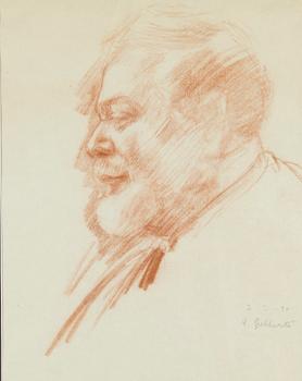 Man in profile (Albert Gebhard).