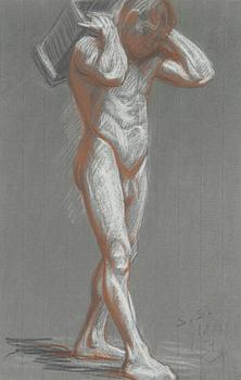 Male nude model.