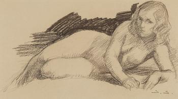 Reclining nude.