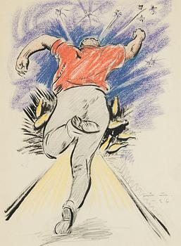 Bowling motif.