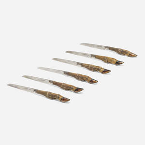 Deer hoof knives, set of six
