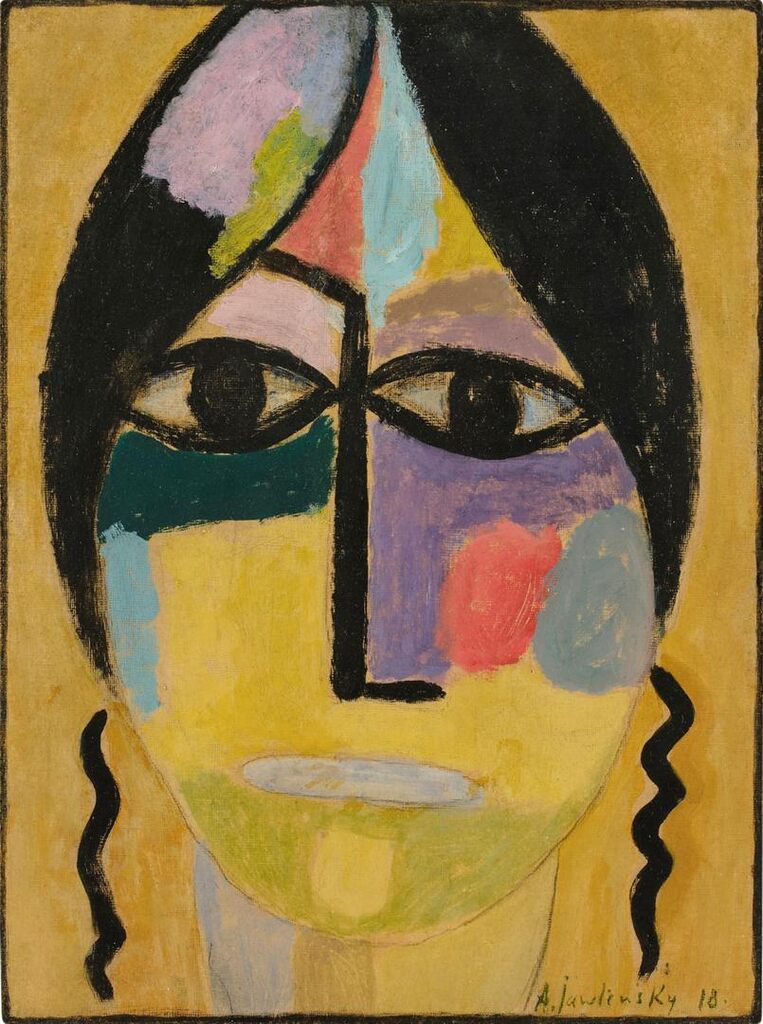 Alexej Jawlensky, Mystischer Kopf: Rabenflügel IV (Mystical Head: Raven's Wing IV)
