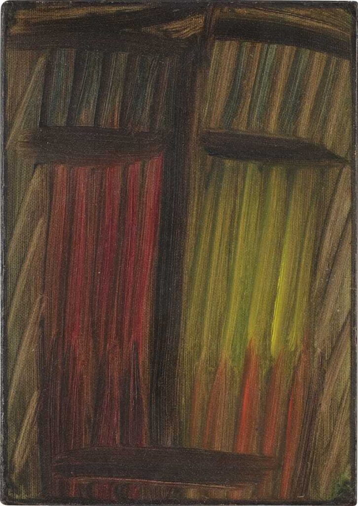 Große Meditation (Rot - grün - gelb - schwarz) (Great meditation (red - green - yellow - back))