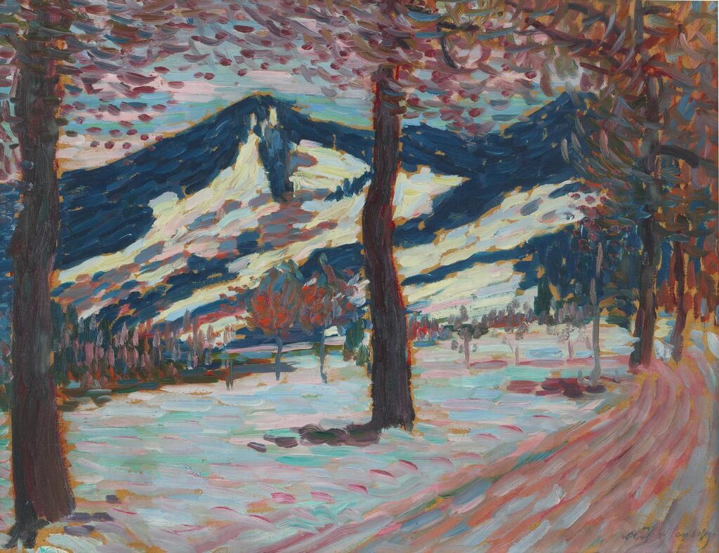 Landschaft in Füssen (Frühling) (Landscape in Füssen (spring))