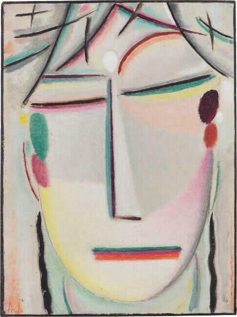 Alexej Jawlensky, ”Heilandsgesicht: Dem Tempelhüter”