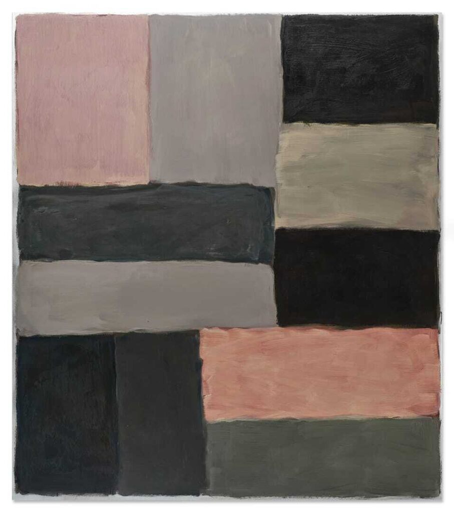 Wall of Light Pink Black