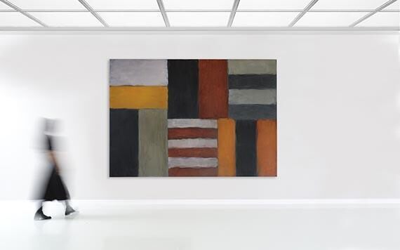 Sean Scully, Cut Ground Orange