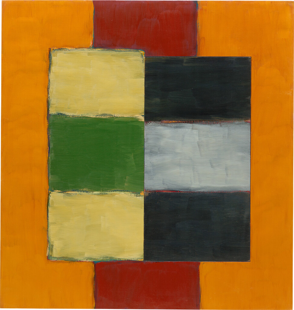 Sean Scully, Green Yellow Figure