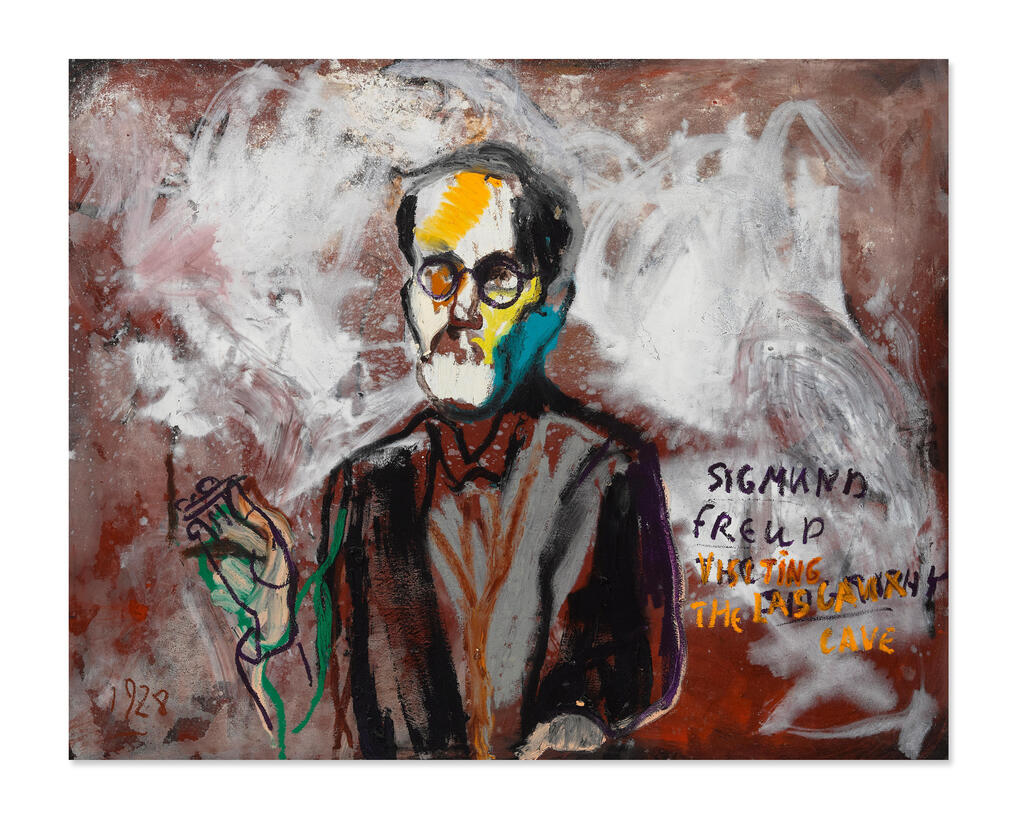 Sigmund Freud Visiting the Lascaux Cave
