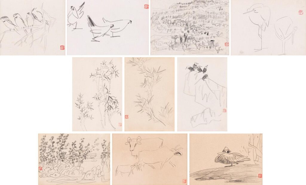 Ten Sketches of Animals and Landscapes