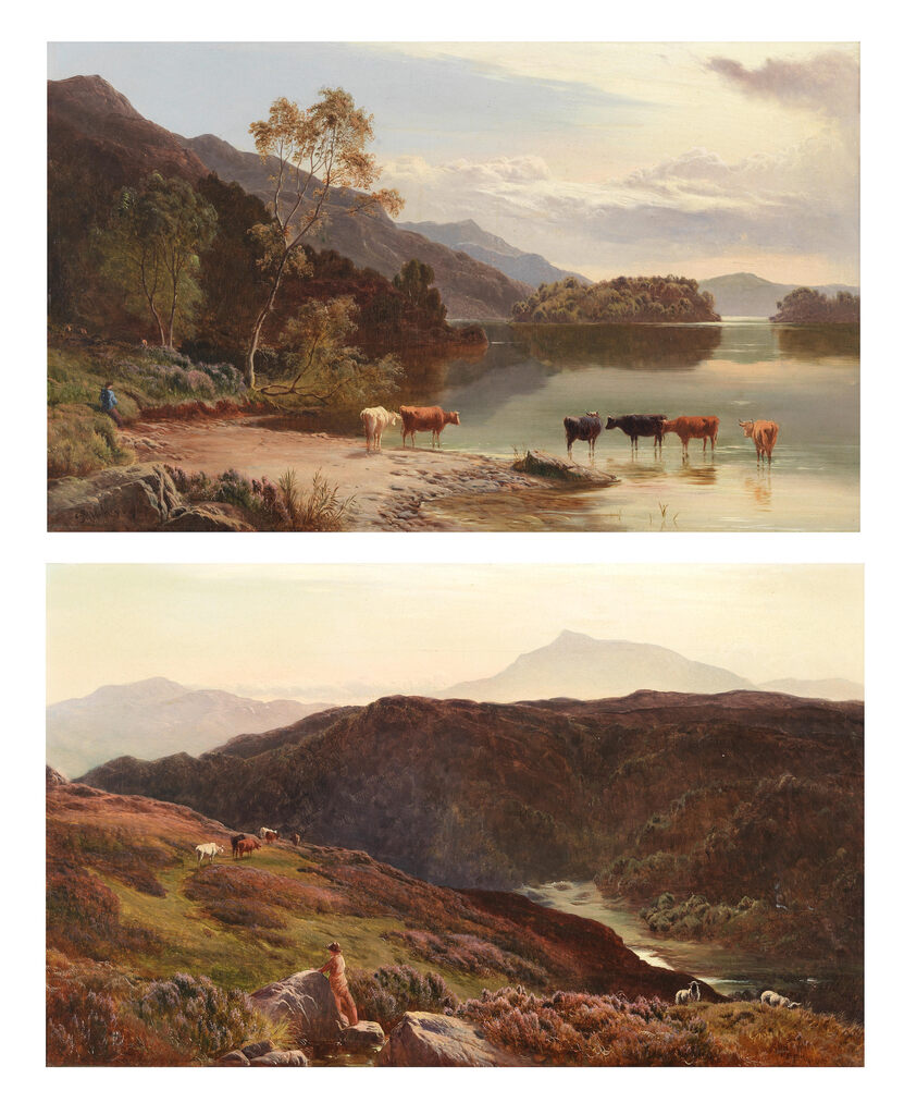 Highland Loch Landscape; Highland landscape, a pair
