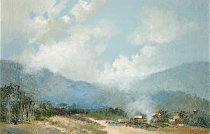 M.L. Poum Malakoul (Thai, 1910-1973) Mountain Scene