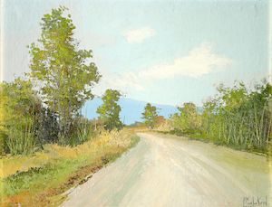 M.L. Poum Malakoul (Thai, 1910-1973) Road Scene