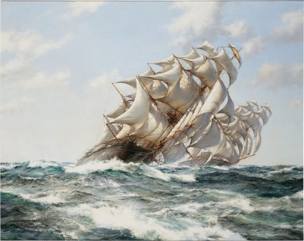 The China Tea Clippers Ariel and Taeping on September 5th 1866