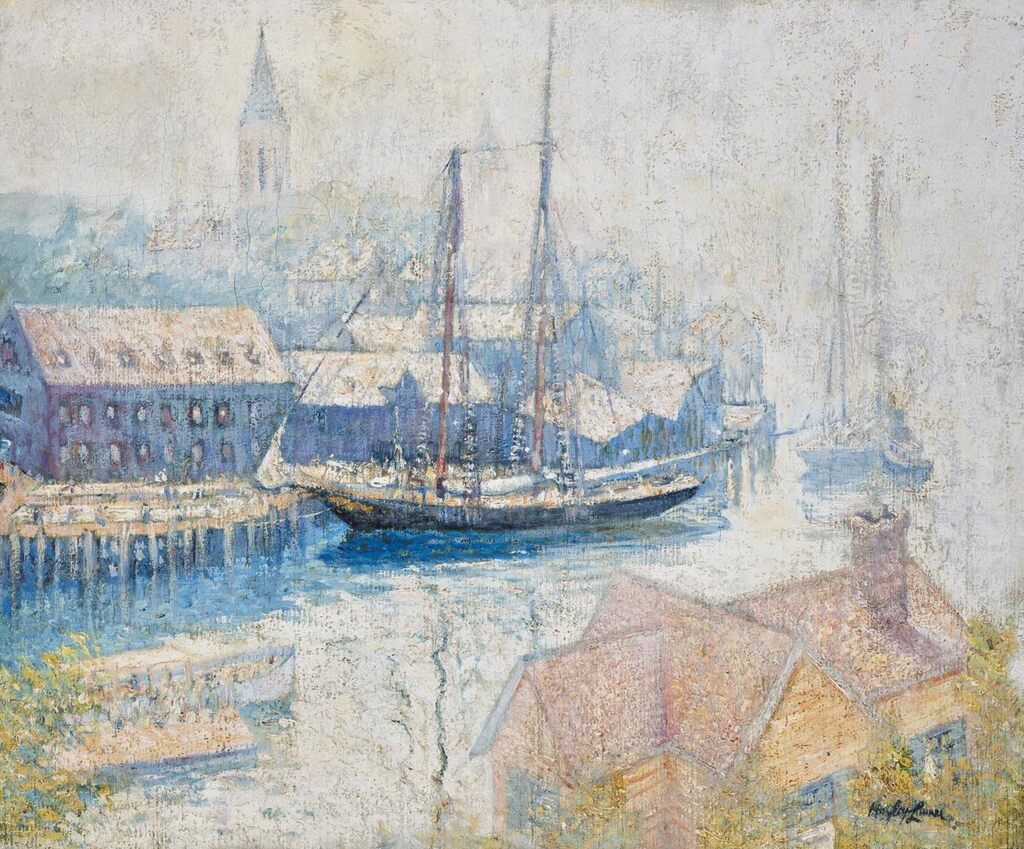 Gloucester Harbor from Banner Hill