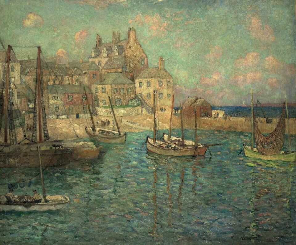 Harbor with Sailboats