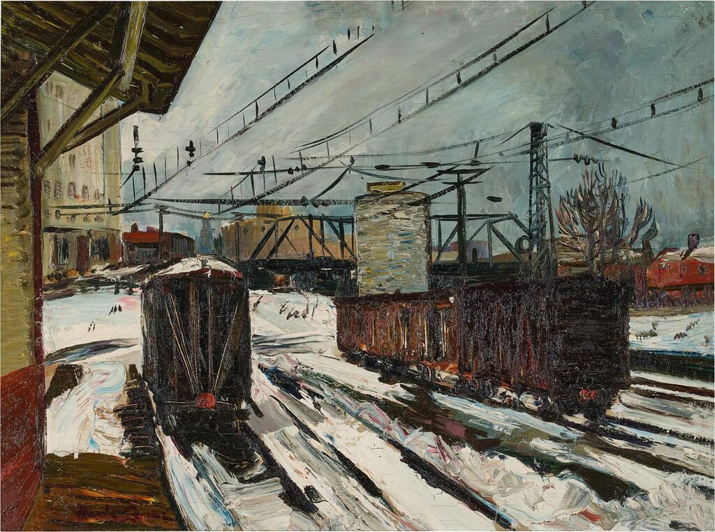 Train Station in Snow