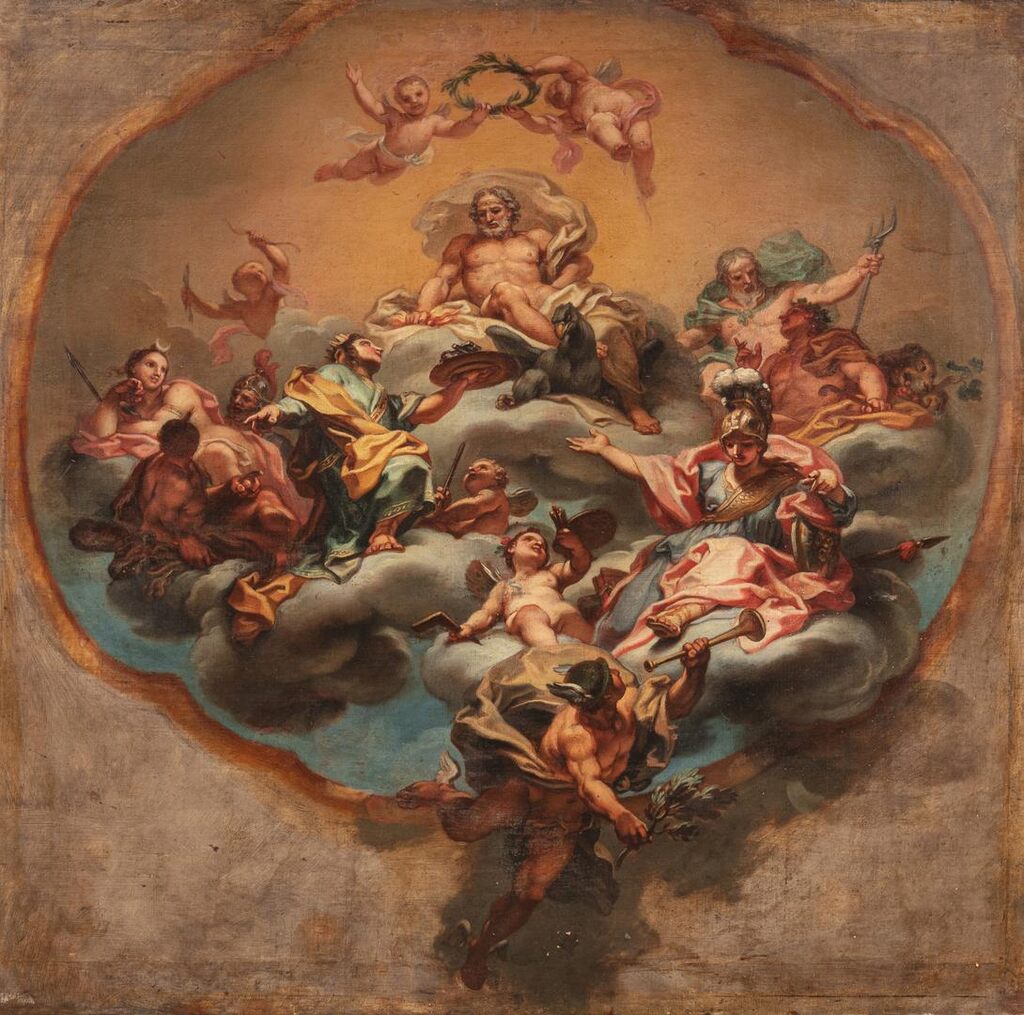 The Assembly of the Gods, Design for the Ceiling Decoration, Palazzo Durazzo-Pallavicini, Genoa