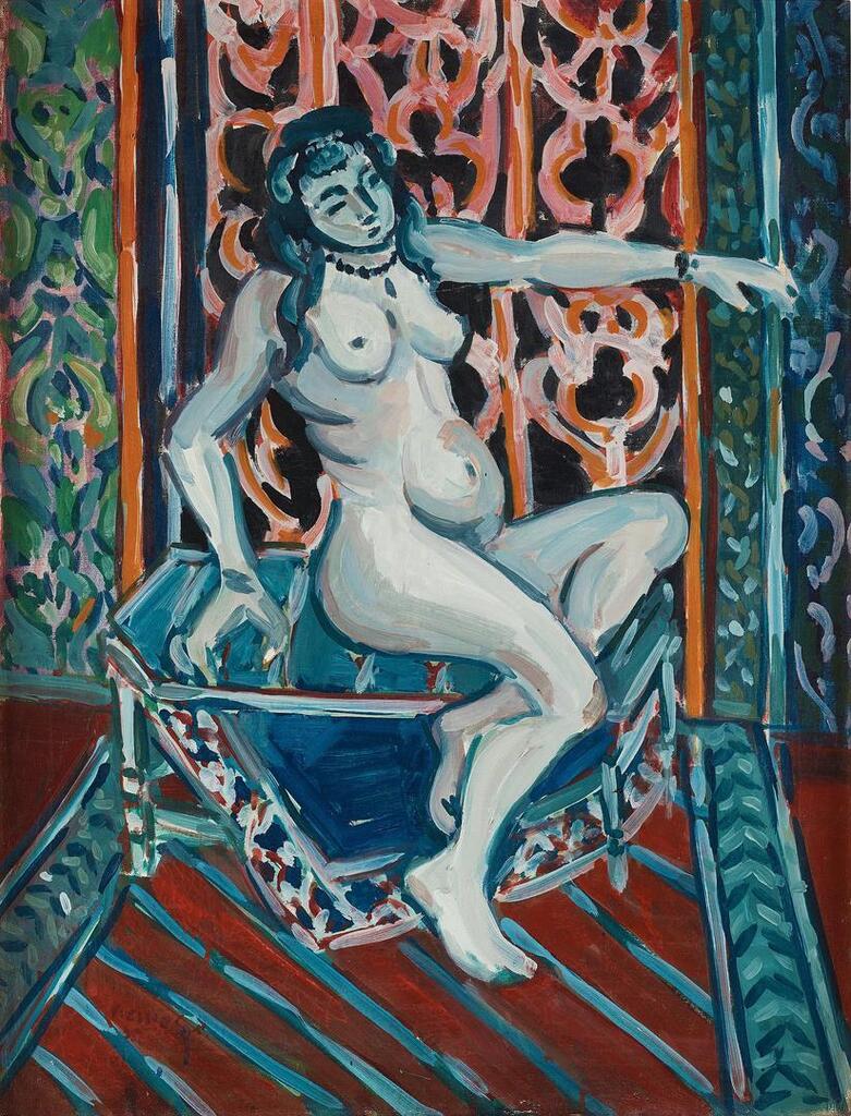 Seated woman.