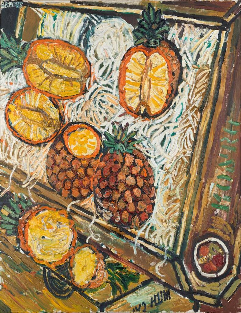 Cut Pineapples in Display Box