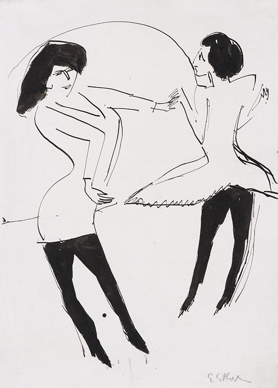 Ernst Ludwig Kirchner, Zwei Tänzerinnen