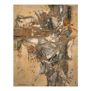 Minioil November VI 9 1/2 x 7 1/2 in (24 x 19 cm) (Painted in 1958)