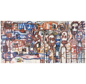 Nouchi Dreams 78 x 154 in (198.1 x 391.2 cm) (Painted in 2014)
