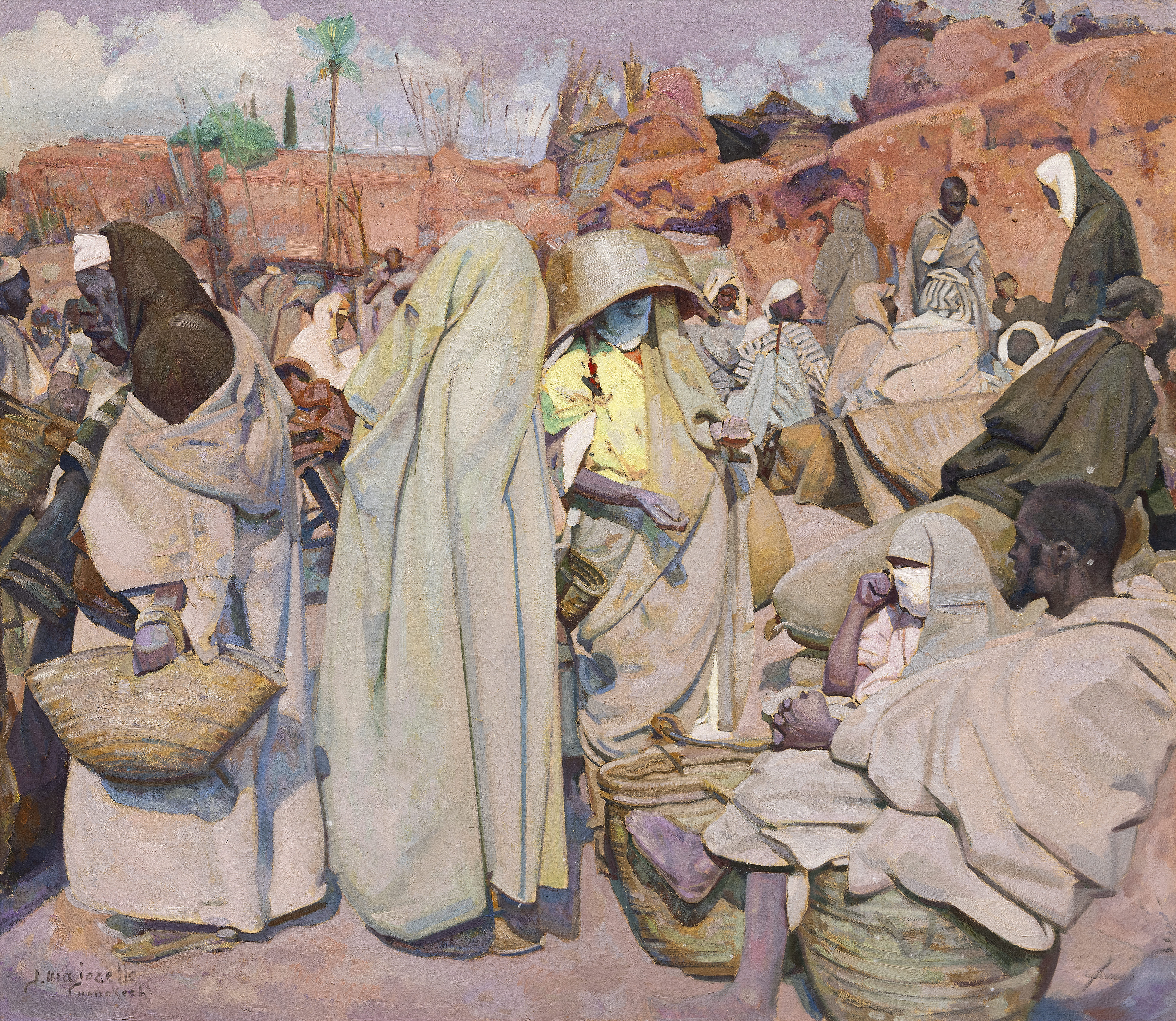 Le Souk à Marrakech - circa 1936-1937