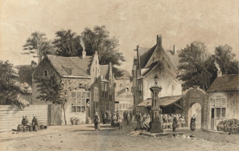 A busy day at the well