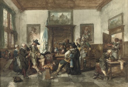 Sacking the Staadt House after the Siege of Alkmaar by the troops of Don Yolin of Austria