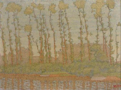 Trees along the river IJssel